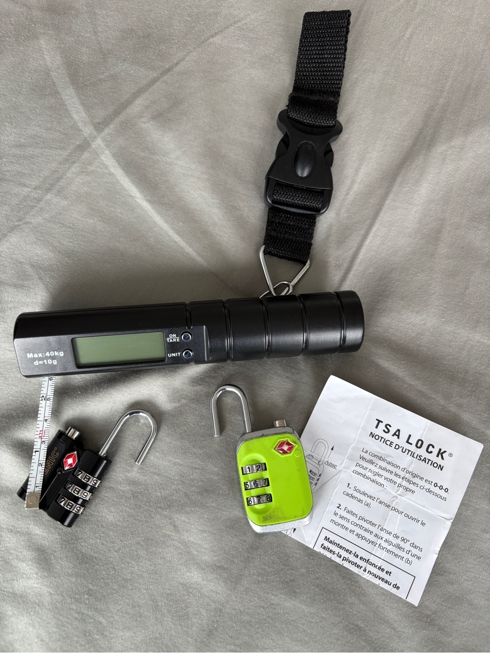 Digital Luggage Scale and TSA Combination Locks